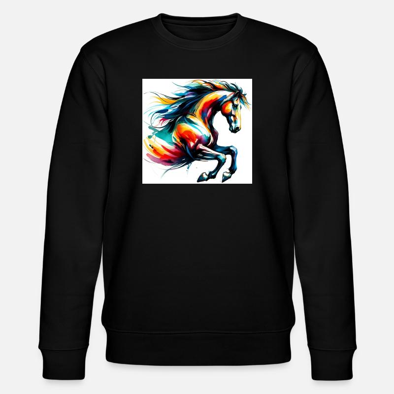 Cheval - Sweat bio CHANGER Stanley/Stella Unisexe - noir