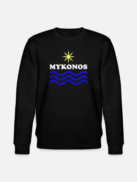 MYKONOS-GREECE Sun Water - Stanley/Stella CHANGER Unisex Organic Sweatshirt - black