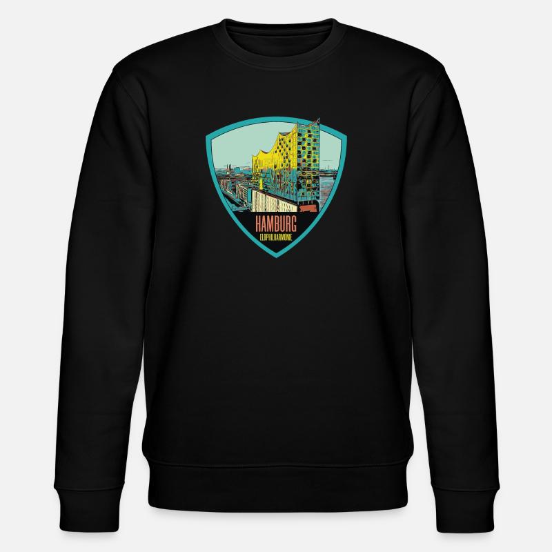Illustration: Philharmonie de l'Elbe, Hambourg - Sweat bio CHANGER Stanley/Stella Unisexe - noir