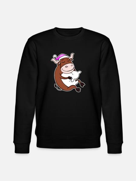 Ox Tired Sleeping Sleeping Girl - Stanley/Stella CHANGER Unisex Organic Sweatshirt - black