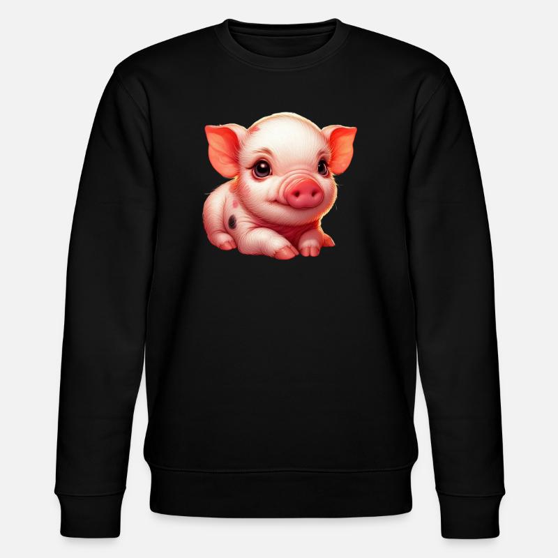 Ferkel-Ferkel - Stanley/Stella Unisex Bio-Sweatshirt CHANGER  - Schwarz