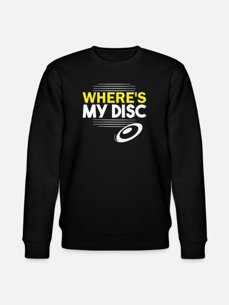 Where's my disc? - Stanley/Stella CHANGER Unisex Organic Sweatshirt - black
