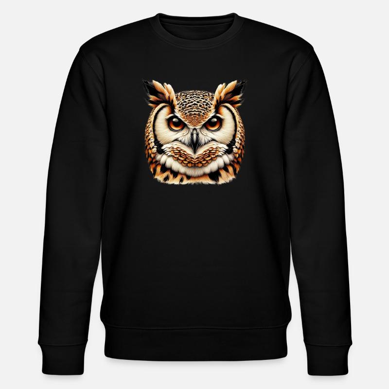 Owl - Stanley/Stella CHANGER Unisex Organic Sweatshirt - black