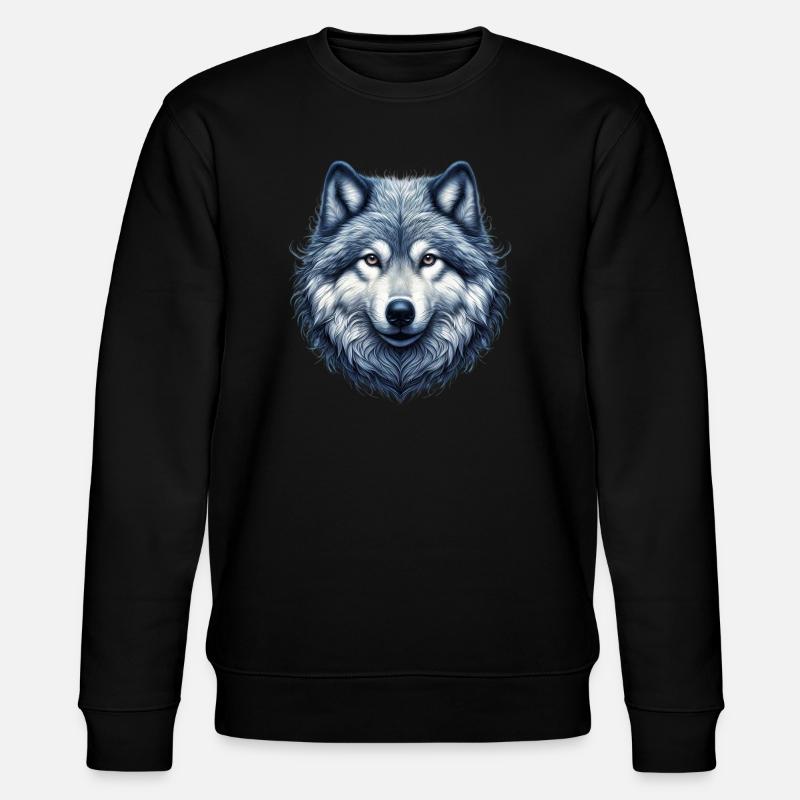 Wolf - Stanley/Stella CHANGER Unisex Organic Sweatshirt - black