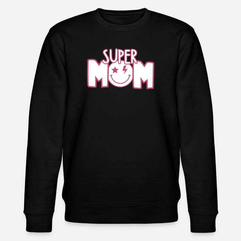 Super Mama - Stanley/Stella Unisex Bio-Sweatshirt CHANGER  - Schwarz