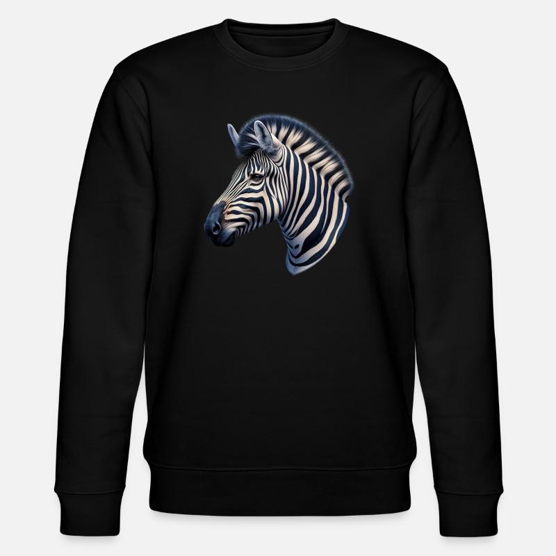 Zebra - Stanley/Stella CHANGER Unisex Organic Sweatshirt - black