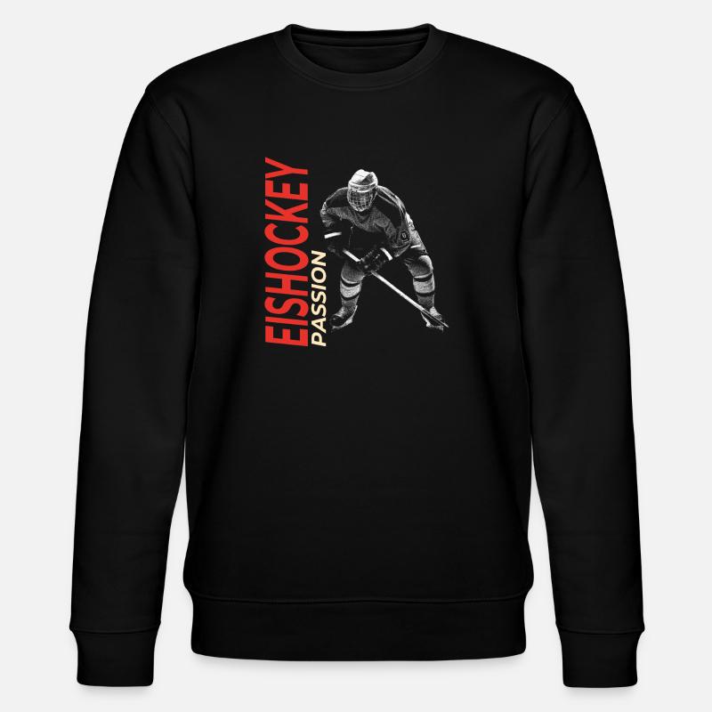 Eishockey Passion - Stanley/Stella Unisex Bio-Sweatshirt CHANGER  - Schwarz