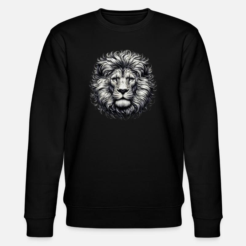 Löwe - Stanley/Stella Unisex Bio-Sweatshirt CHANGER  - Schwarz