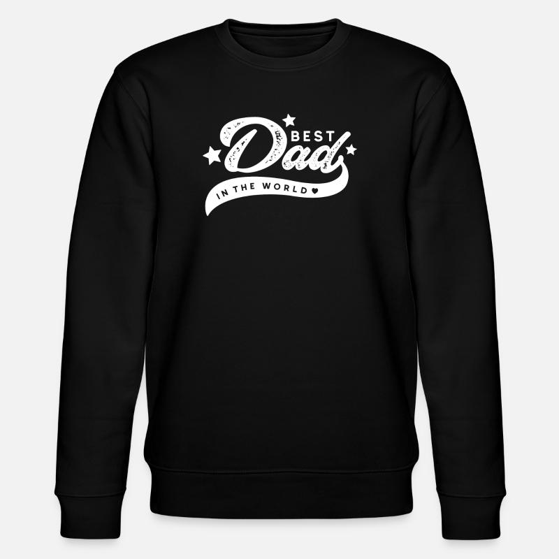 Bester Vater der Welt - Stanley/Stella Unisex Bio-Sweatshirt CHANGER  - Schwarz