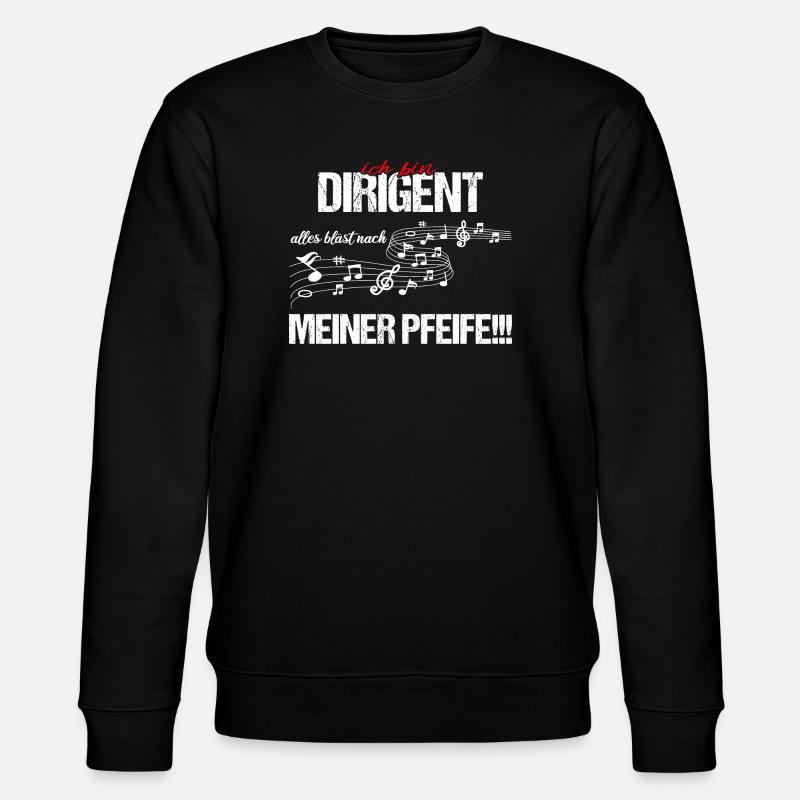 Ich bin Dirigent - Stanley/Stella Unisex Bio-Sweatshirt CHANGER  - Schwarz