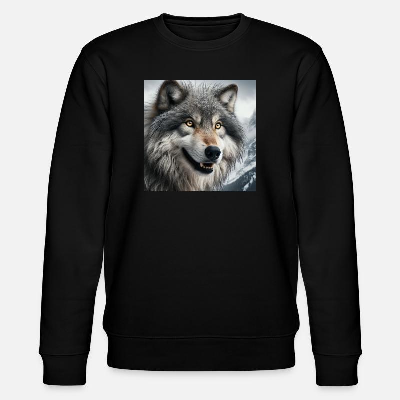 Wolf - Stanley/Stella Unisex Bio-Sweatshirt CHANGER  - Schwarz
