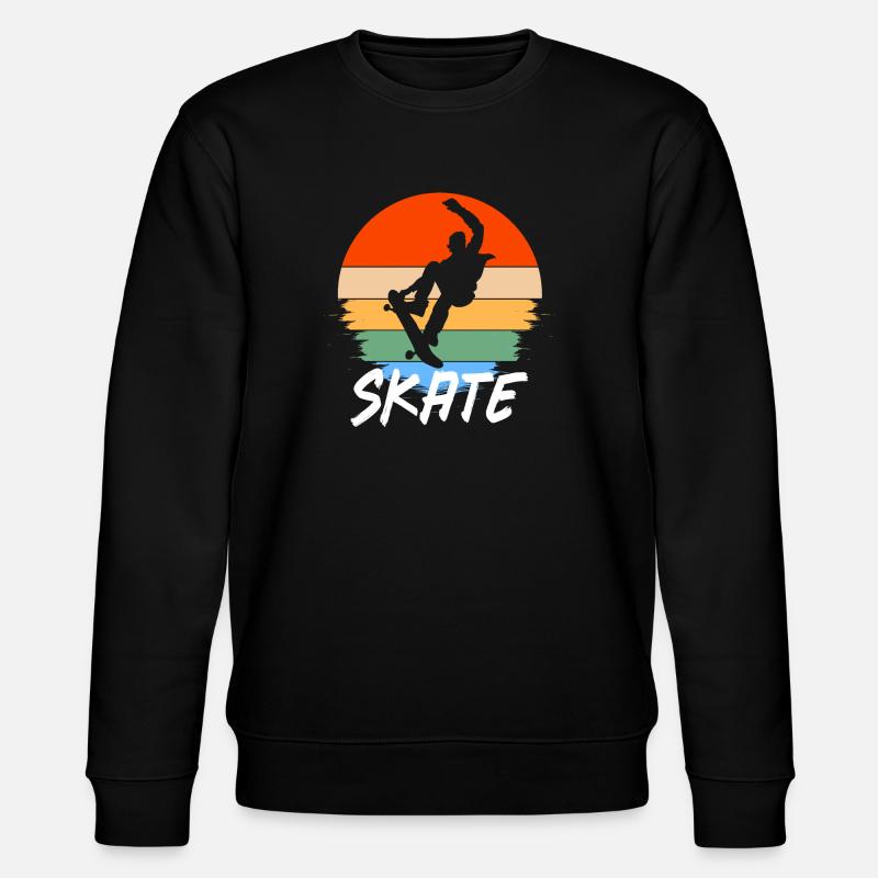 Skateboard - Stanley/Stella Unisex Bio-Sweatshirt CHANGER  - Schwarz