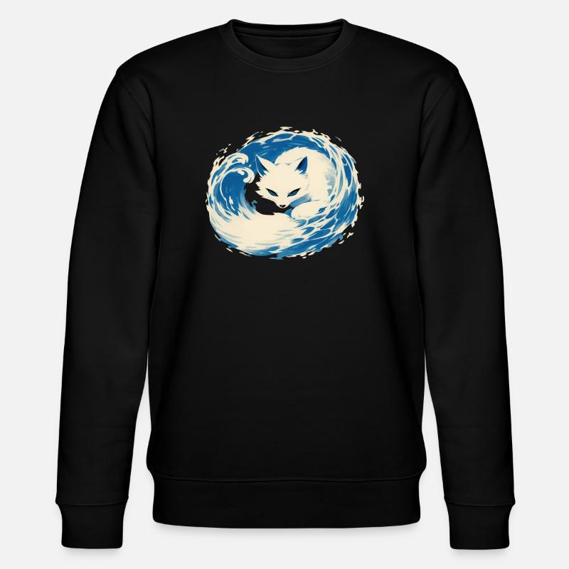 Renard Blanc - Sweat bio CHANGER Stanley/Stella Unisexe - noir