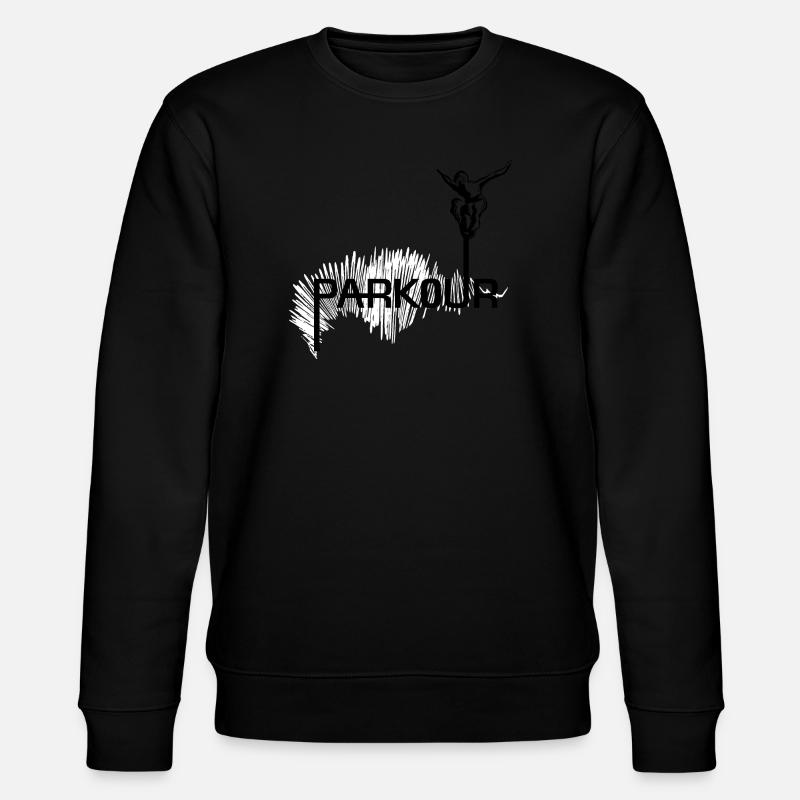 Parkour Ninja - black-white - Stanley/Stella Unisex Bio-Sweatshirt CHANGER - Schwarz