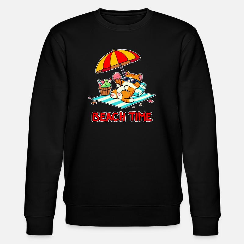 Beach Time 3 - Stanley/Stella CHANGER Unisex Organic Sweatshirt - black
