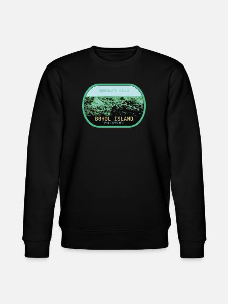 Chocolate Hills i Bohol, Filippinerna - Ekologisk sweatshirt CHANGER unisex från Stanley/Stella - svart