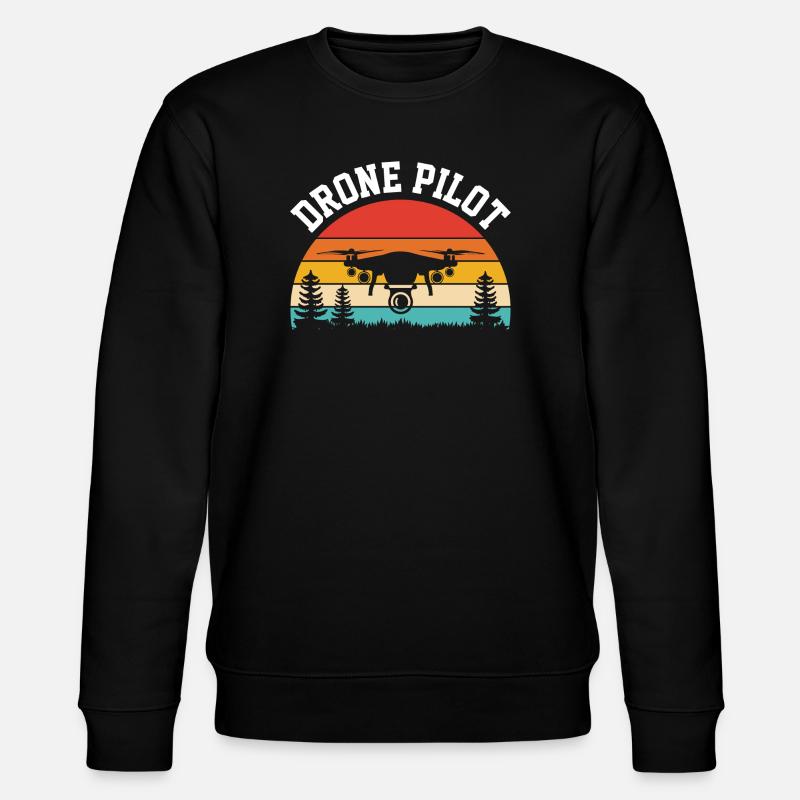 Drone Pilot - Stanley/Stella CHANGER Unisex Organic Sweatshirt - black