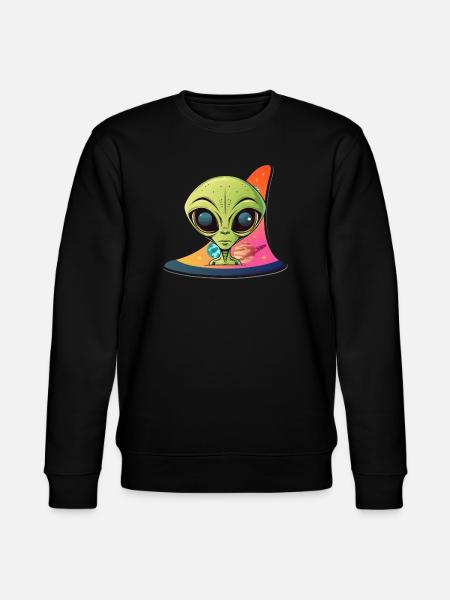 Vagues extraterrestres dans l’espace néon - Sweat bio CHANGER Stanley/Stella Unisexe - noir