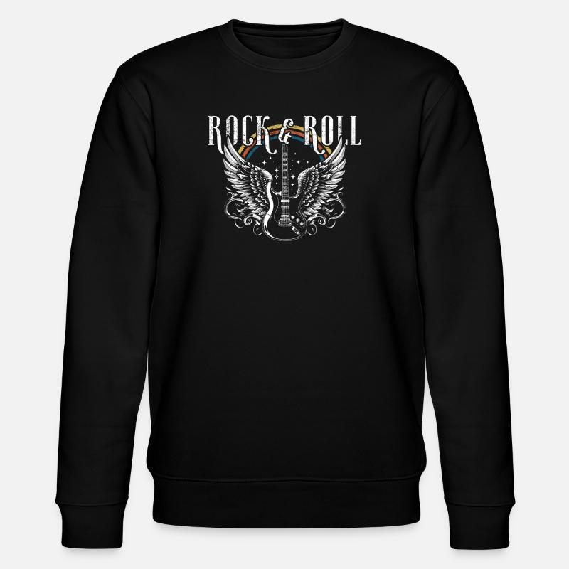 Rock & Roll Guitar - Stanley/Stella Unisex Bio-Sweatshirt CHANGER  - Schwarz