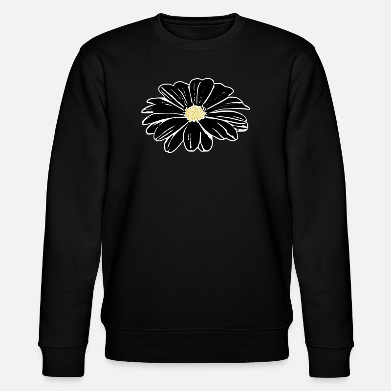 Fleur, Noir, Fleurs, Noir, Fleur - Sweat bio CHANGER Stanley/Stella Unisexe - noir
