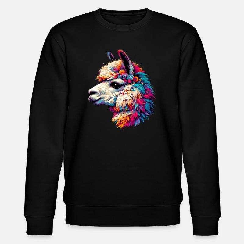 Alpaka - Stanley/Stella Unisex Bio-Sweatshirt CHANGER  - Schwarz