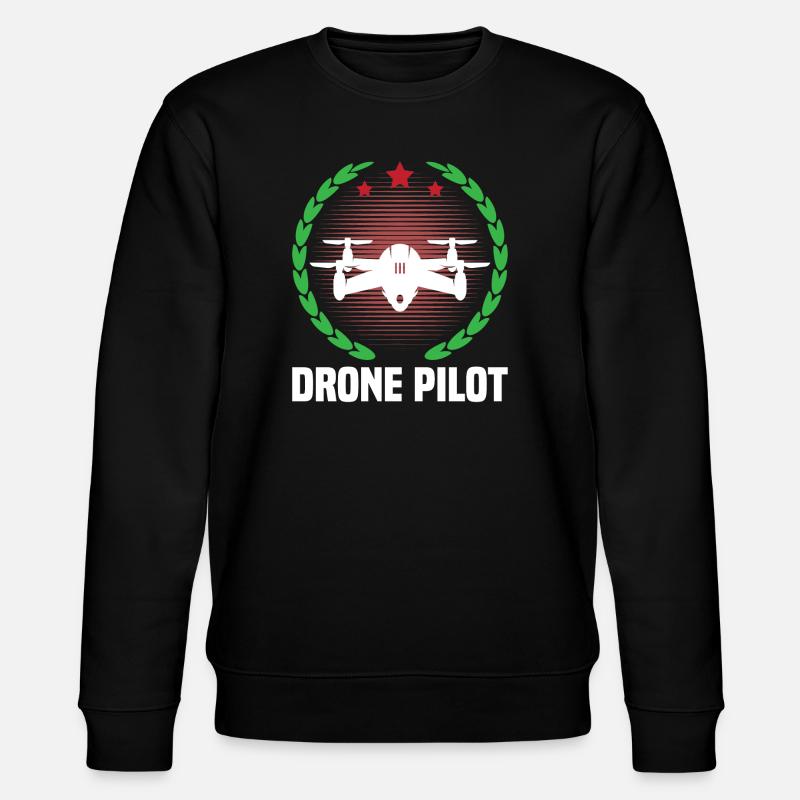 Pilote de drone - Sweat bio CHANGER Stanley/Stella Unisexe - noir