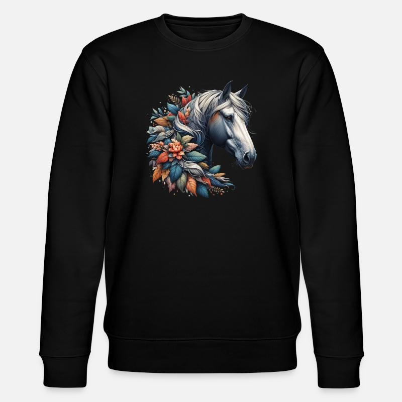 Cheval - Sweat bio CHANGER Stanley/Stella Unisexe - noir