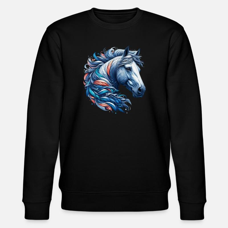 Cheval - Sweat bio CHANGER Stanley/Stella Unisexe - noir