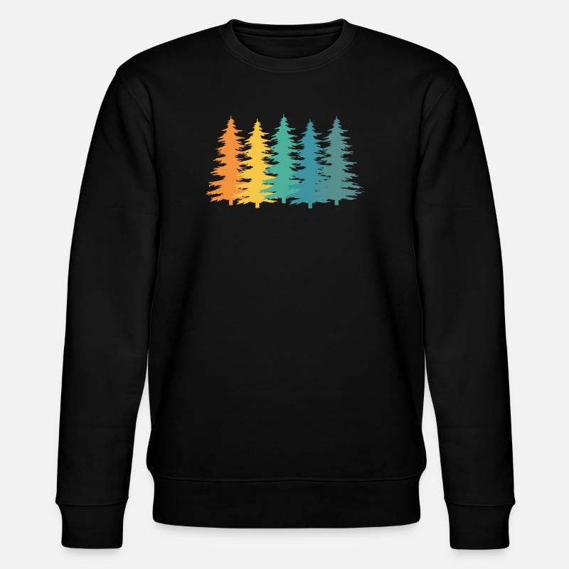 Wald Förster Retro Geschenk - Stanley/Stella Unisex Bio-Sweatshirt CHANGER - Schwarz