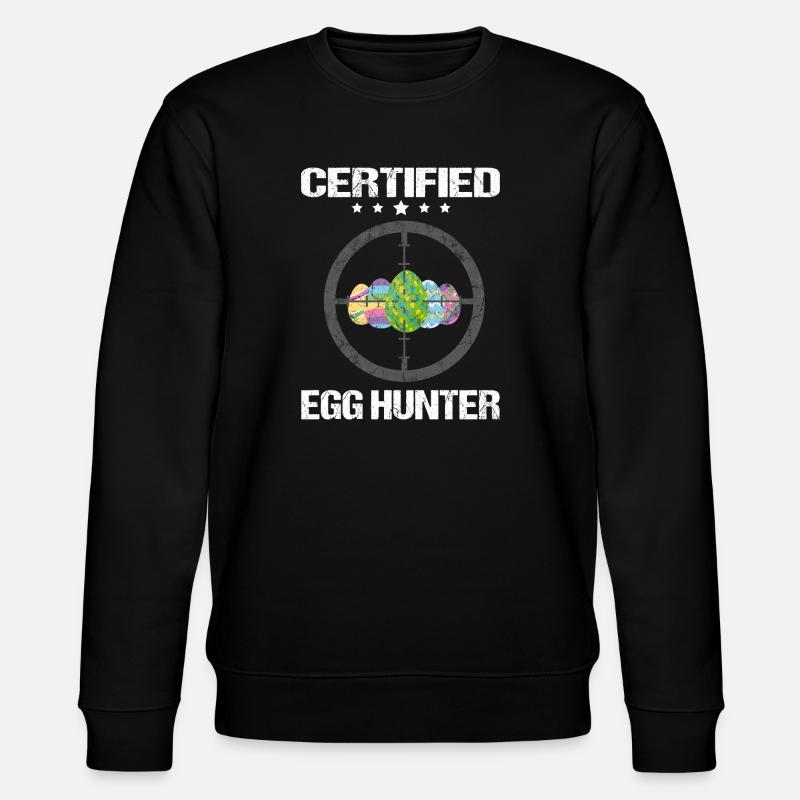 Certified Egg Hunter - Stanley/Stella Unisex Bio-Sweatshirt CHANGER  - Schwarz
