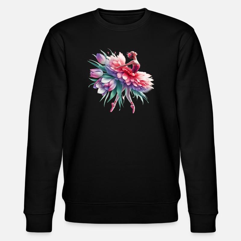 Balletttänzerin mit Tutu - Stanley/Stella Unisex Bio-Sweatshirt CHANGER  - Schwarz