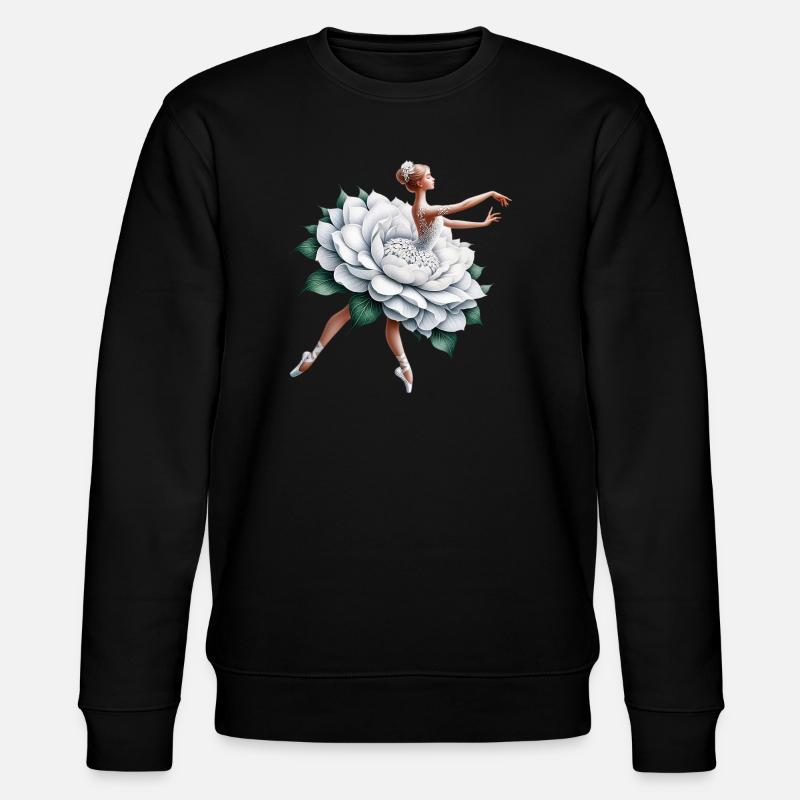 Balletttänzerin mit Tutu - Stanley/Stella Unisex Bio-Sweatshirt CHANGER  - Schwarz