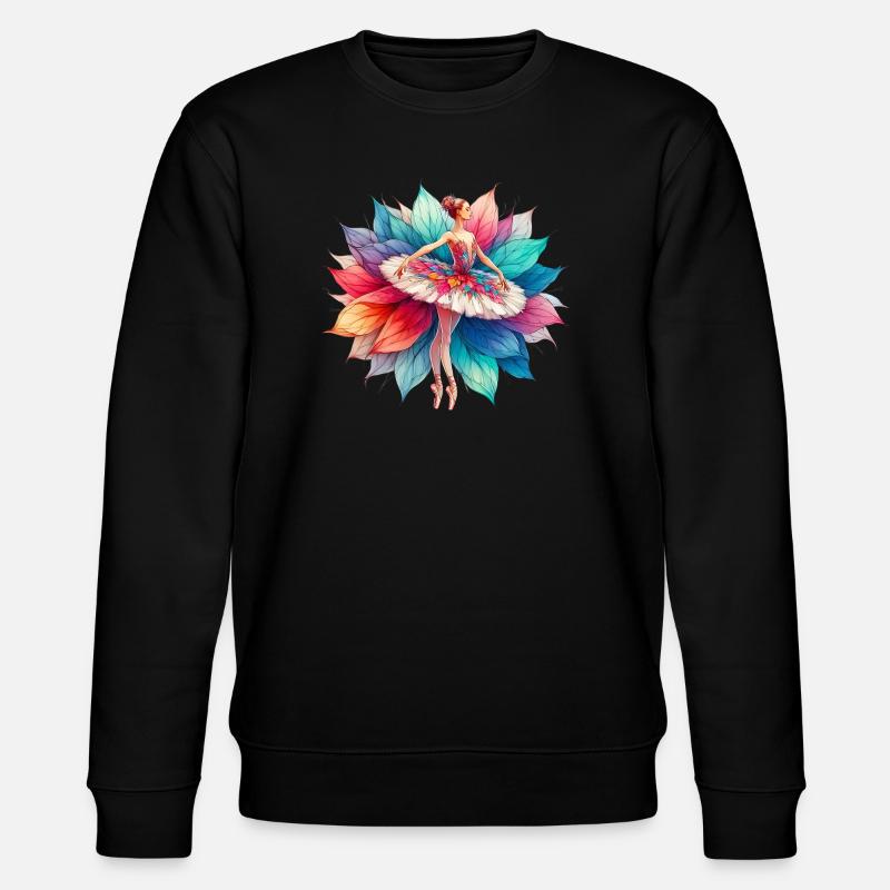 Ballet dancer with tutu - Stanley/Stella CHANGER Unisex Organic Sweatshirt - black