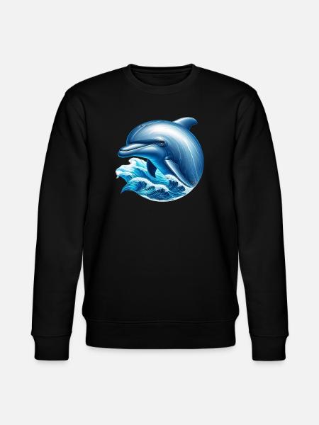 Dolphin - Stanley/Stella CHANGER Unisex Organic Sweatshirt - black