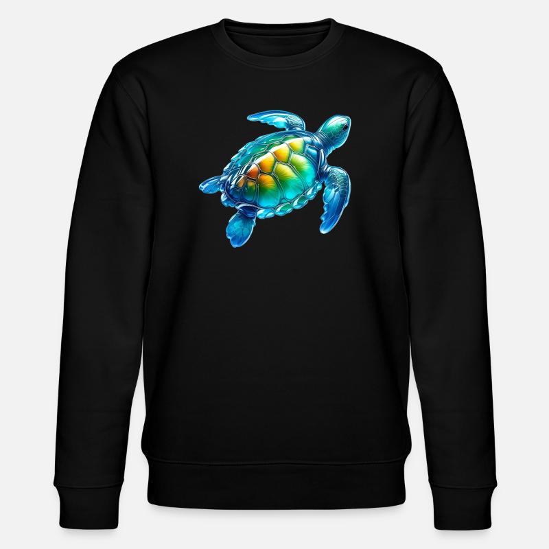 Turtle - Stanley/Stella CHANGER Unisex Organic Sweatshirt - black