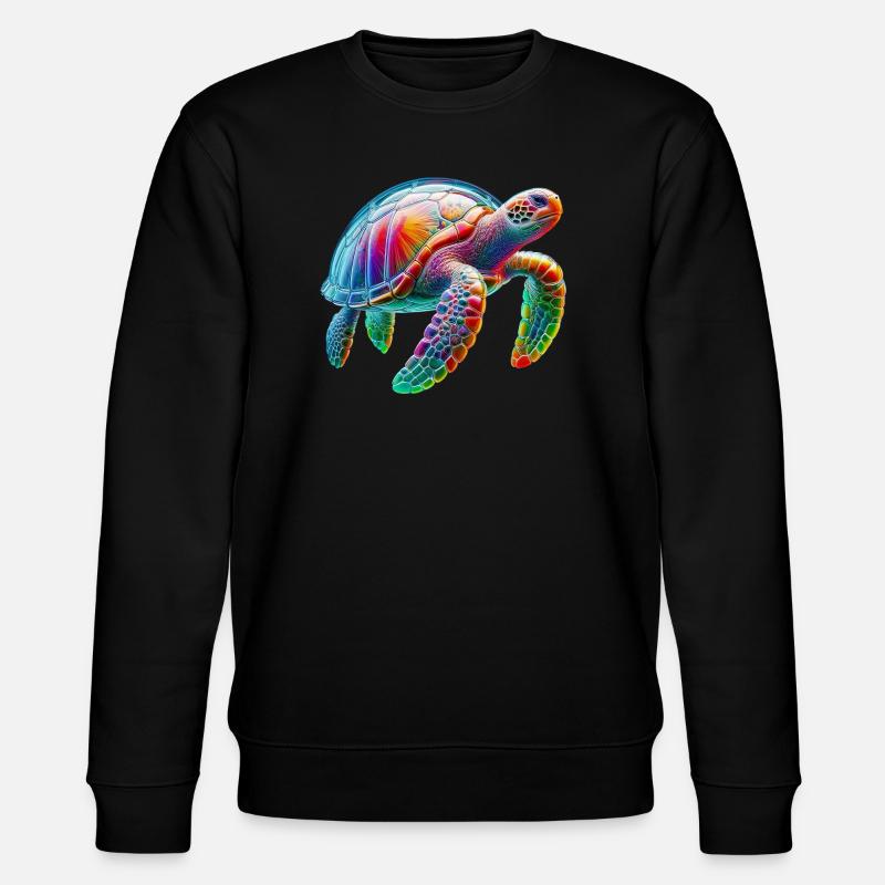Tortue - Sweat bio CHANGER Stanley/Stella Unisexe - noir