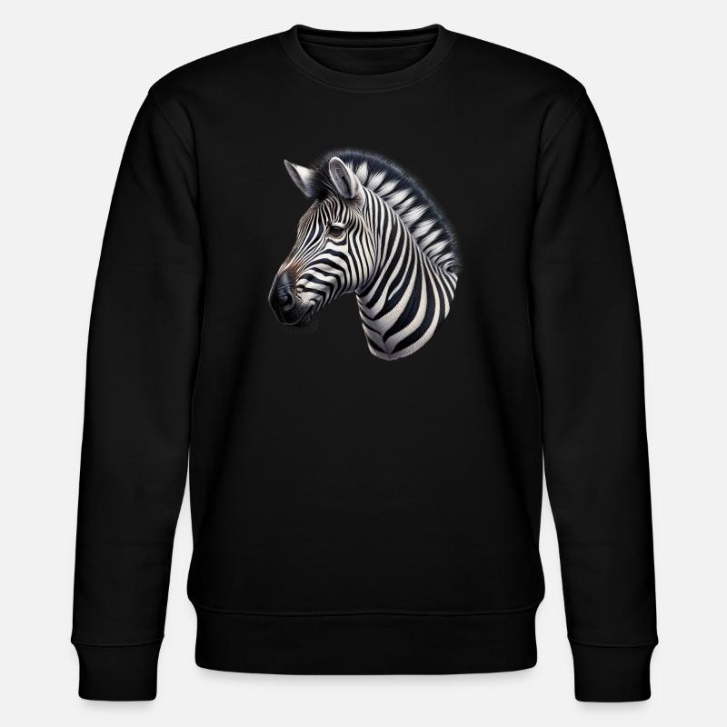 Zebra - Stanley/Stella CHANGER Unisex Organic Sweatshirt - black