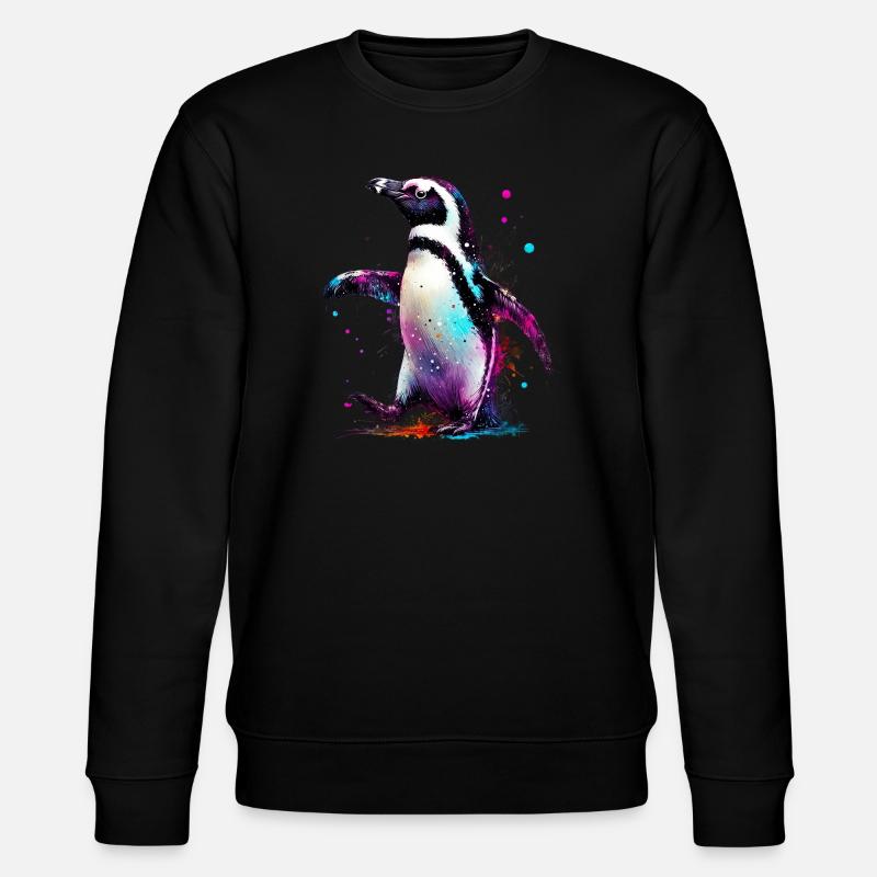 Pinguin - Stanley/Stella Unisex Bio-Sweatshirt CHANGER - Schwarz