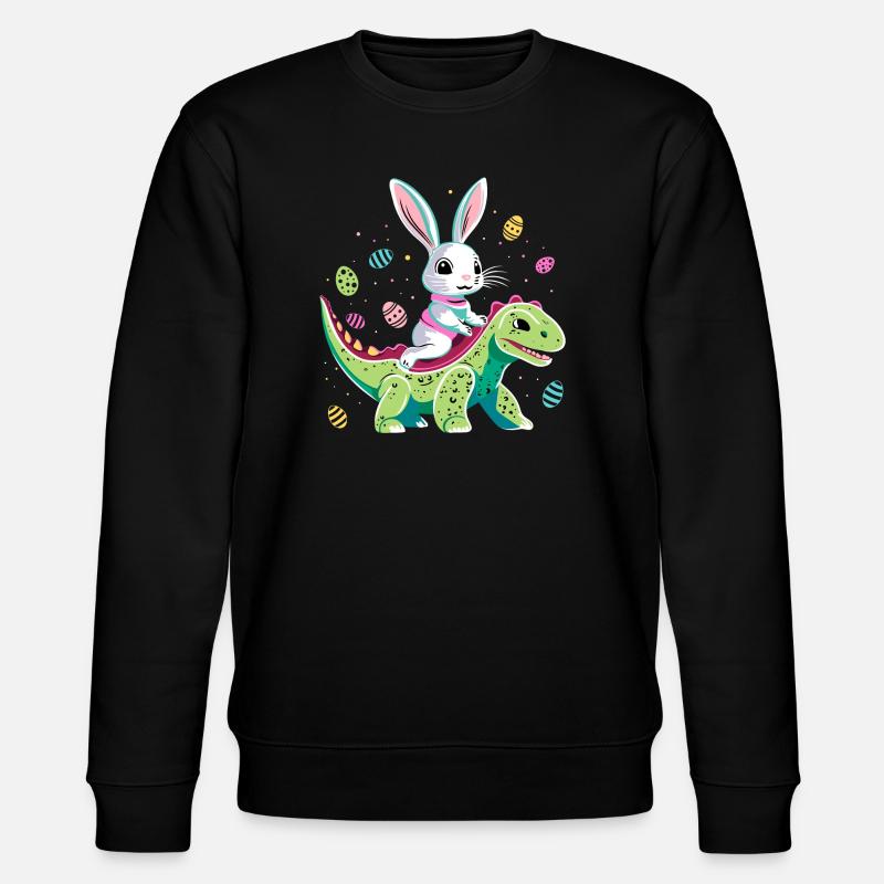 Lapin de Pâques Rides Dinosaure - Sweat bio CHANGER Stanley/Stella Unisexe - noir