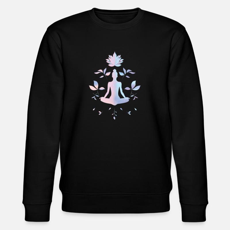 Méditation & Équilibre – Illustration du Lotus Calme - Sweat bio CHANGER Stanley/Stella Unisexe - noir