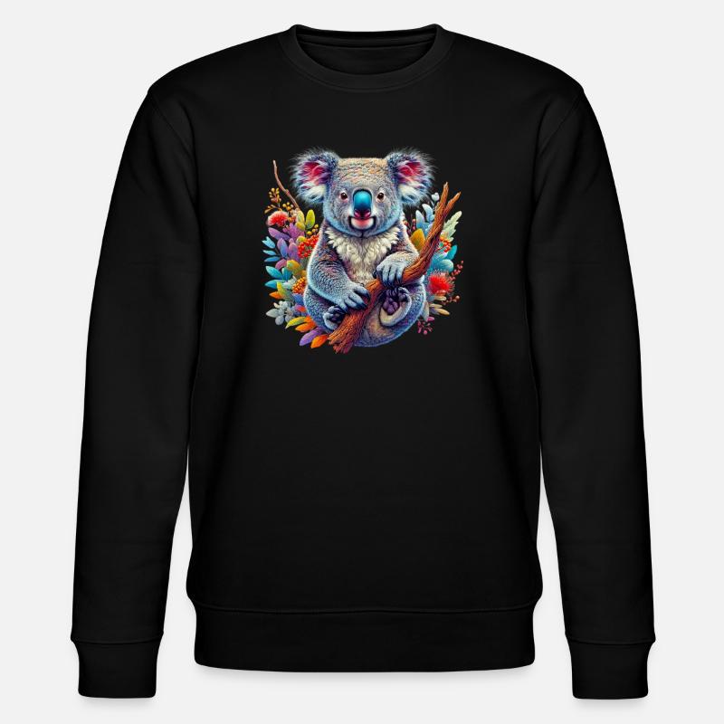 Koala - Stanley/Stella Unisex Bio-Sweatshirt CHANGER - Schwarz
