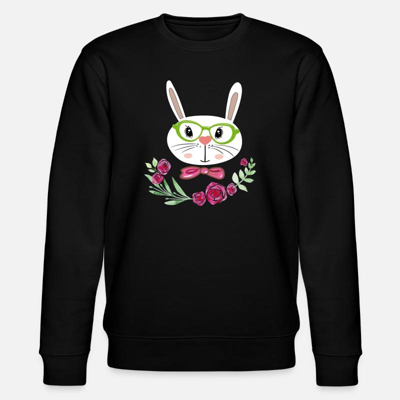 Osterhase Osterfest - Stanley/Stella Unisex Bio-Sweatshirt CHANGER  - Schwarz