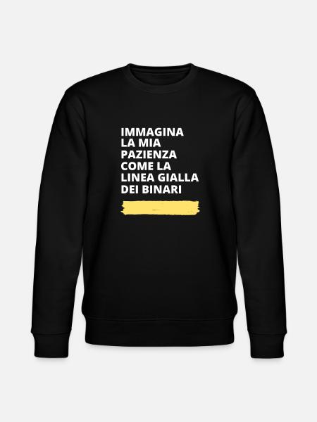 Immagina - motivo ironico e divertente - Felpa ecologica unisex CHANGER di Stanley/Stella - nero