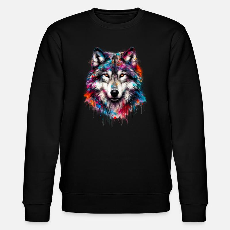Loup - Sweat bio CHANGER Stanley/Stella Unisexe - noir