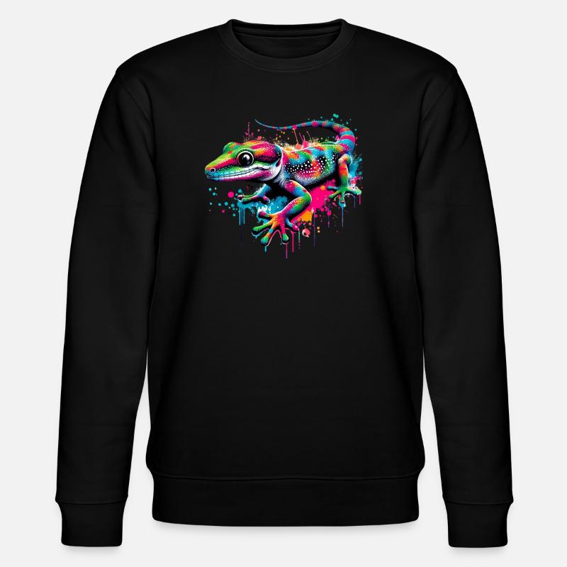 Gecko - Stanley/Stella CHANGER Unisex Organic Sweatshirt - black