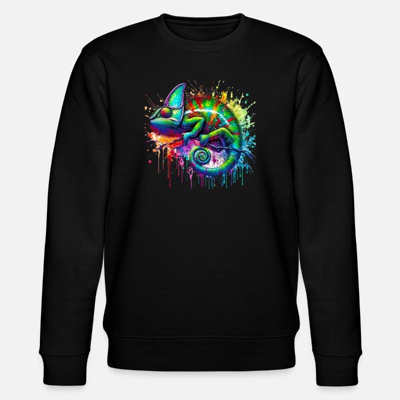 Chamäleon - Stanley/Stella Unisex Bio-Sweatshirt CHANGER  - Schwarz