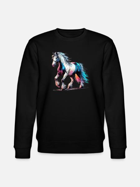 Horse - Stanley/Stella CHANGER Unisex Organic Sweatshirt - black