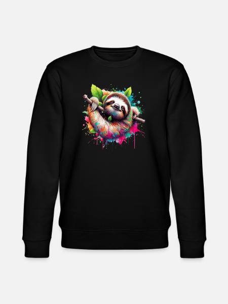 Sloth - Stanley/Stella CHANGER Unisex Organic Sweatshirt - black