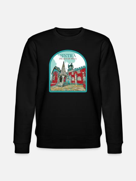 Charming Detail: Pena Palace, Sintra - Stanley/Stella CHANGER Unisex Organic Sweatshirt - black