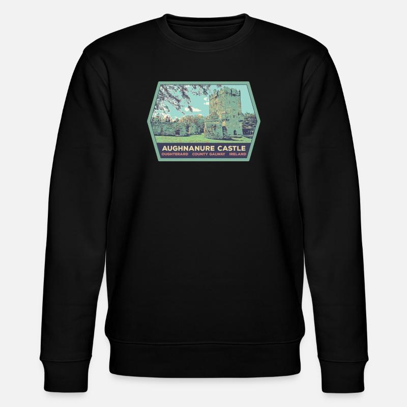 Château d'Aughnanur, Oughterard en Irlande - Sweat bio CHANGER Stanley/Stella Unisexe - noir